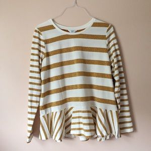 ✨Crown & ivy good shimmer striped shirt✨